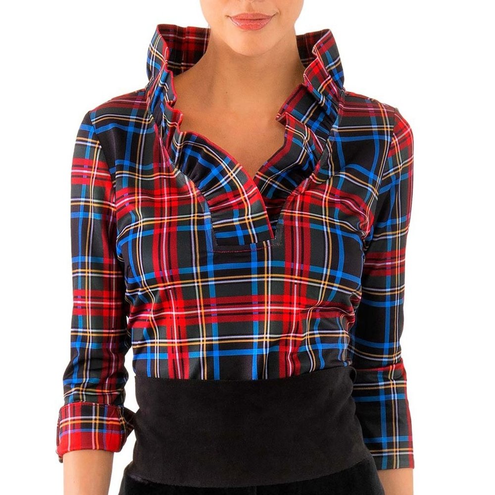 Jersey Ruffneck Top - Duke of York